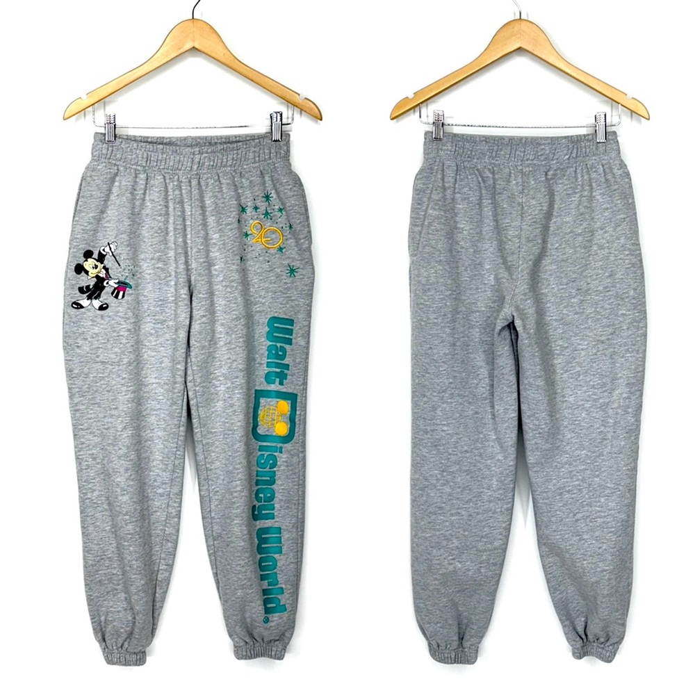 Walt Disney World Anniversary Vault Collection Gray Jogger Sweatpants Size Small